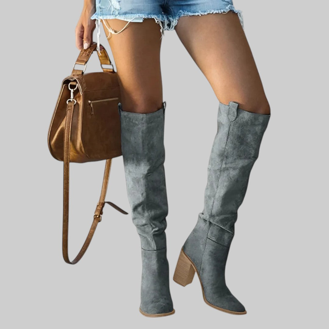 LUJZA | ELEGANTNÍ KOZAČKY PO KOLENA