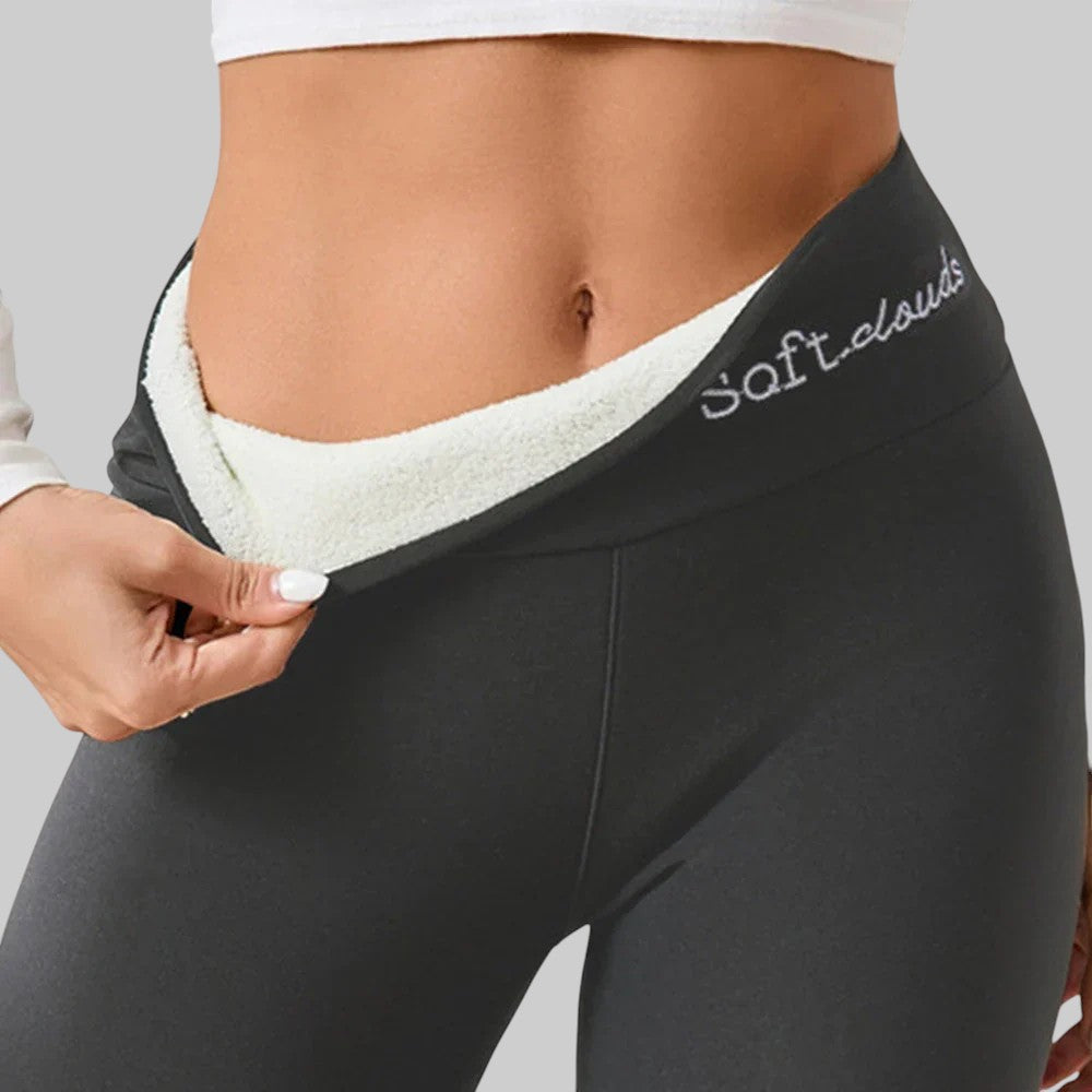 ZUZANA | ZAHŘÍVACÍ DÁMSKÉ FLEECOVÉ LEGÍNY NA ZIMU – TEPLÉ A POHODLNÉ