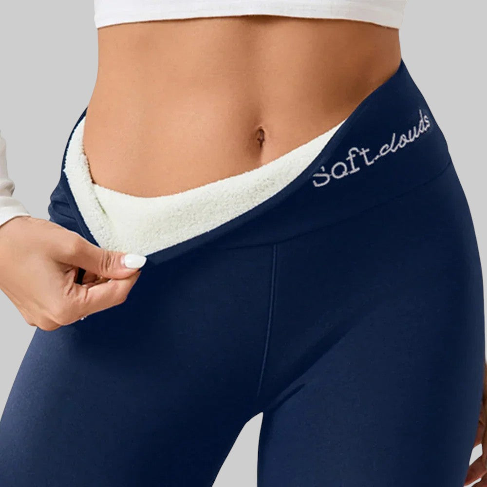 ZUZANA | ZAHŘÍVACÍ DÁMSKÉ FLEECOVÉ LEGÍNY NA ZIMU – TEPLÉ A POHODLNÉ