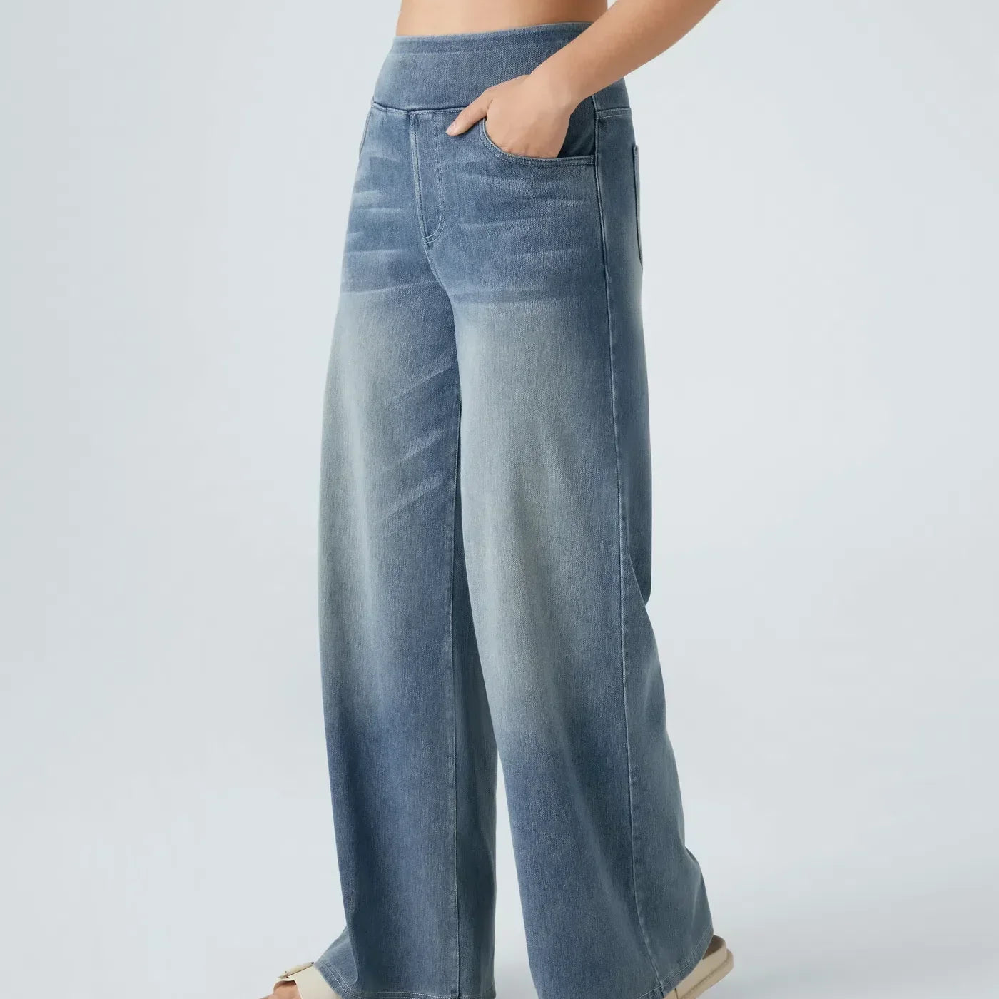 EVA | POHODLNÉ A FLEXIBILNÍ KALHOTY S VYSOKÝM PASEM