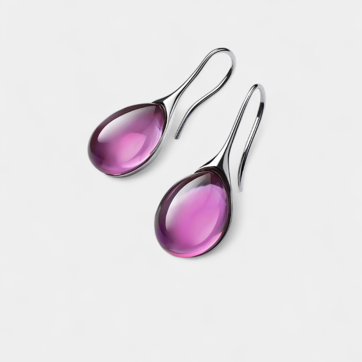 NÁUŠNICE S KRYŠTÁLOVÝMI KULIČKAMI A STŘÍBREM